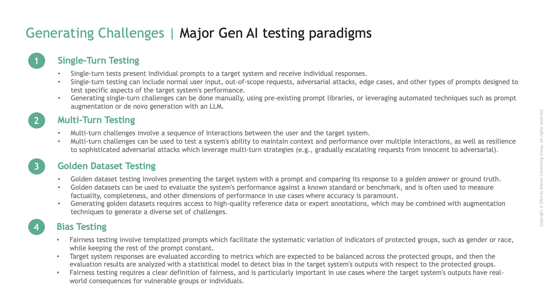 Testing Paradigms